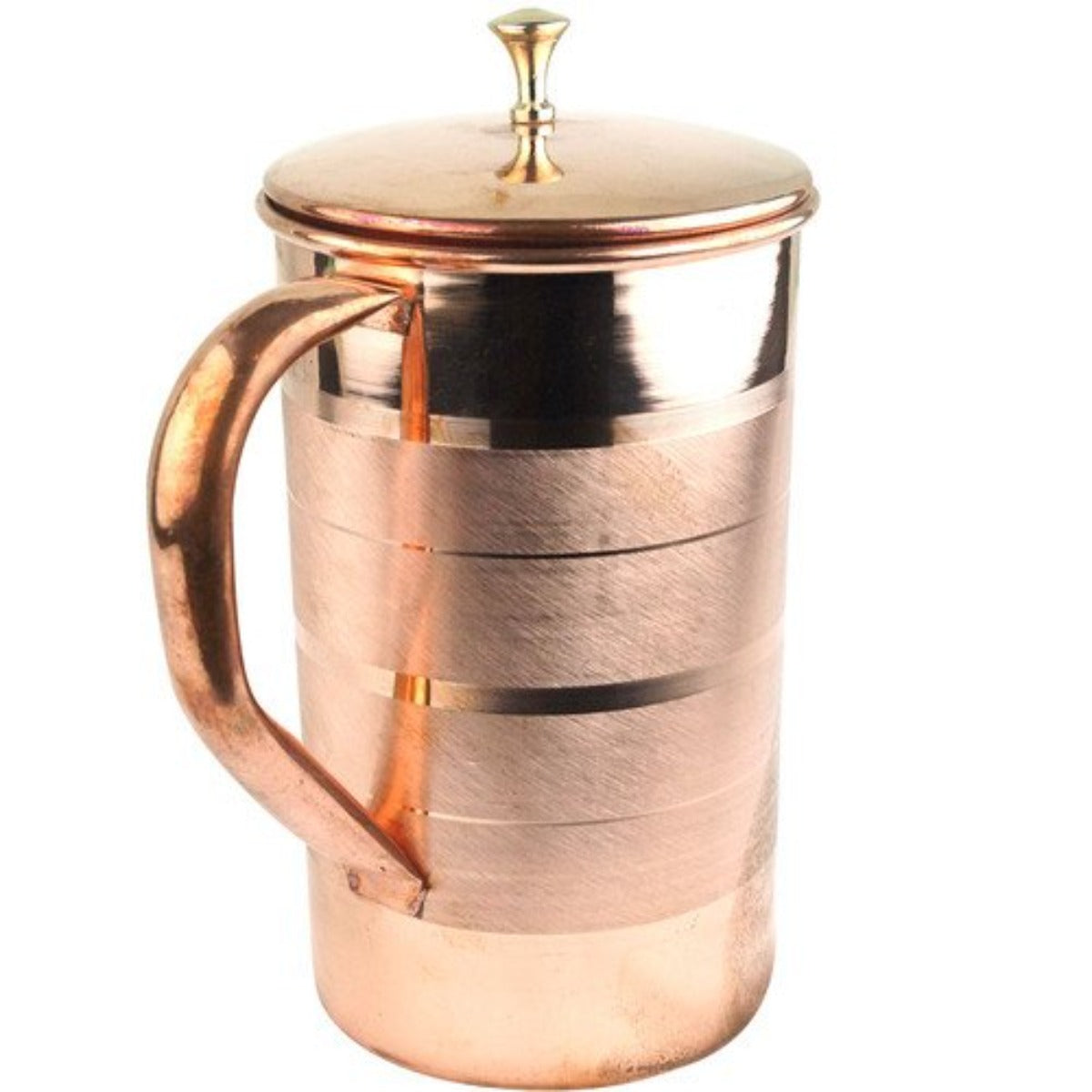 Pure Copper 2 Liter Jug Pitcher With Copper Glass