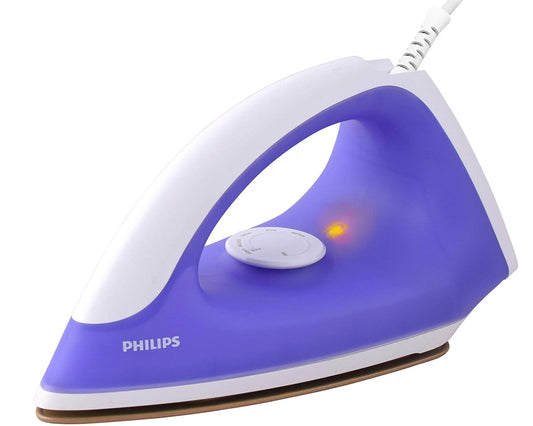 New Philips Classic GC098/30 750 Watt Dry Iron Nonstick Coated Plate Purple