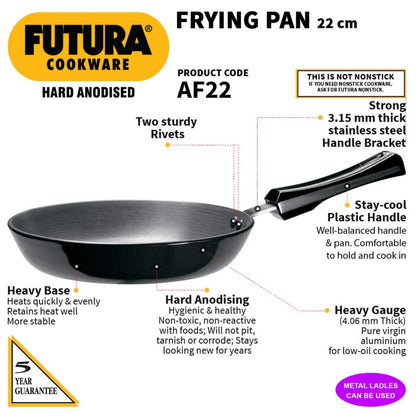 Futura Hard Anodised Frying Pan by Hawkins AF22