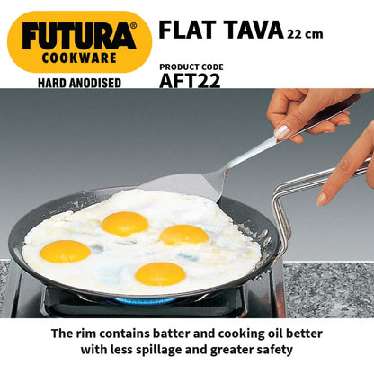 Futura Hard Anodised Flat Tava/Tawa by Hawkins AFT22