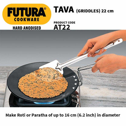 Futura Hard Anodised Tava/Tawa (Griddles) by Hawkins AT22