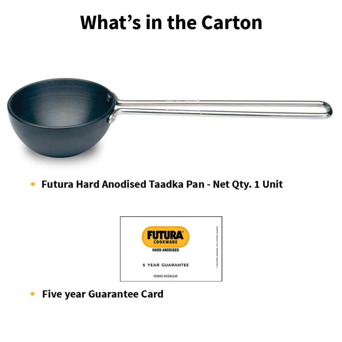 Futura Hard Anodised Tadka Pan/Spice Heating Pan By Hawkins 