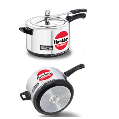 Hawkins Hevibase Aluminium Pressure Cooker | Induction Compatible