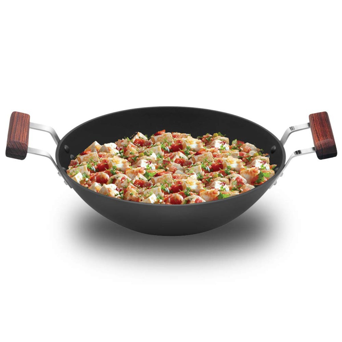 Futura Nonstick 2.5 Ltr Deep Fry Wok Pan (Flat Bottom) by Hawkins ND25