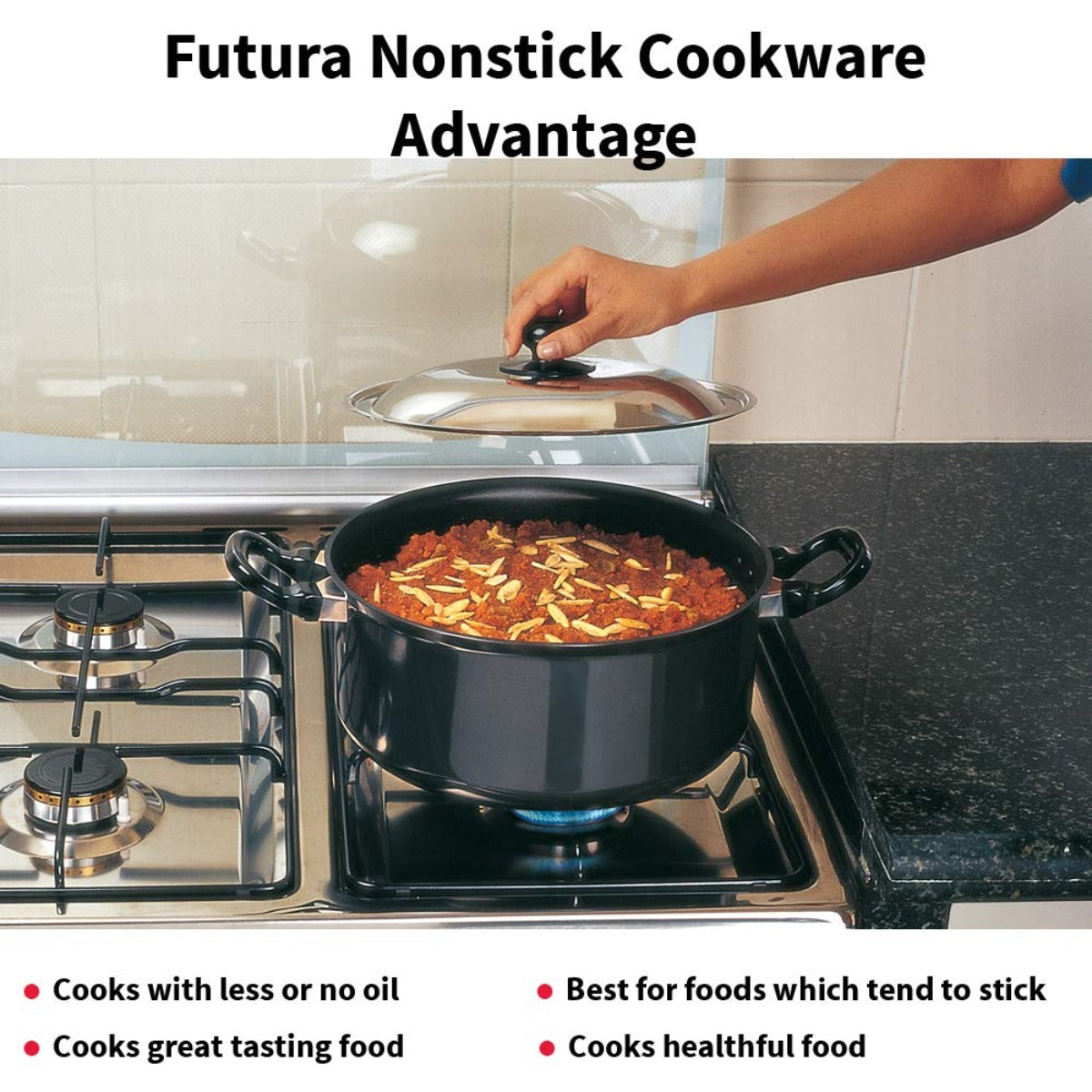 Futura Nonstick Cook n Serve Stewpot With Lid By Hawkins